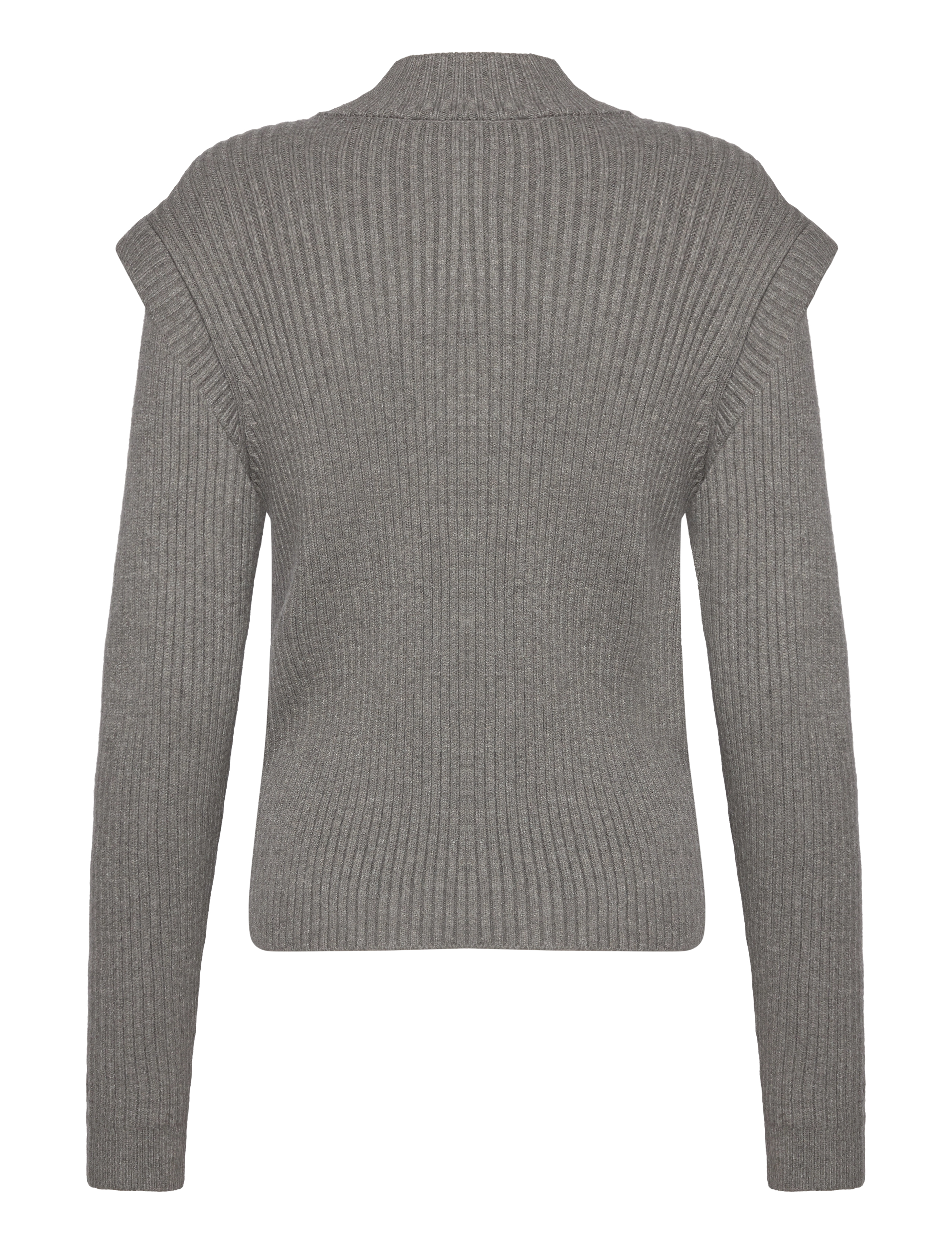 Minus - Avaline knit pullover 2 - gebreide truien - gunmetal melange - 1