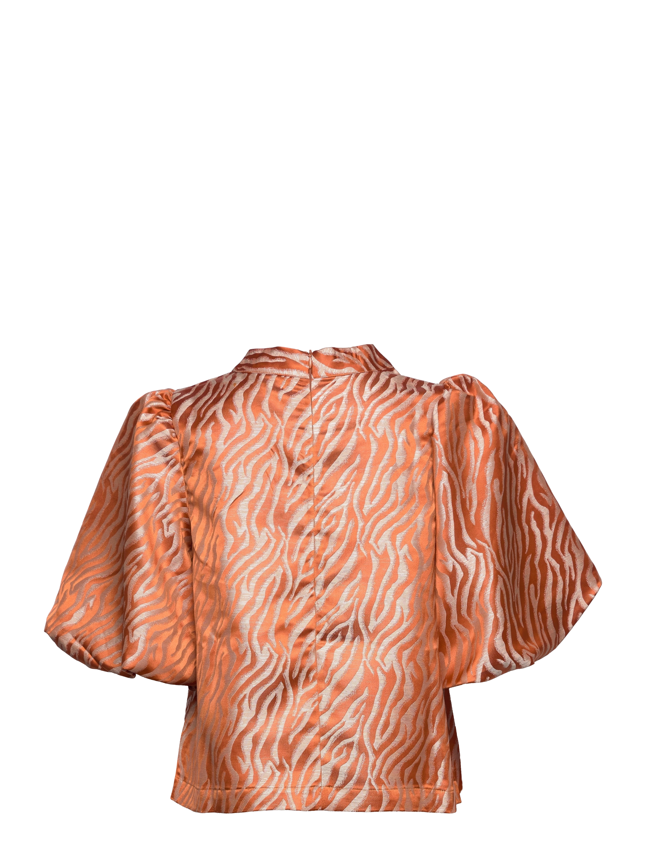 Minus - Emmalia Bluse - mandarin orange print - 1