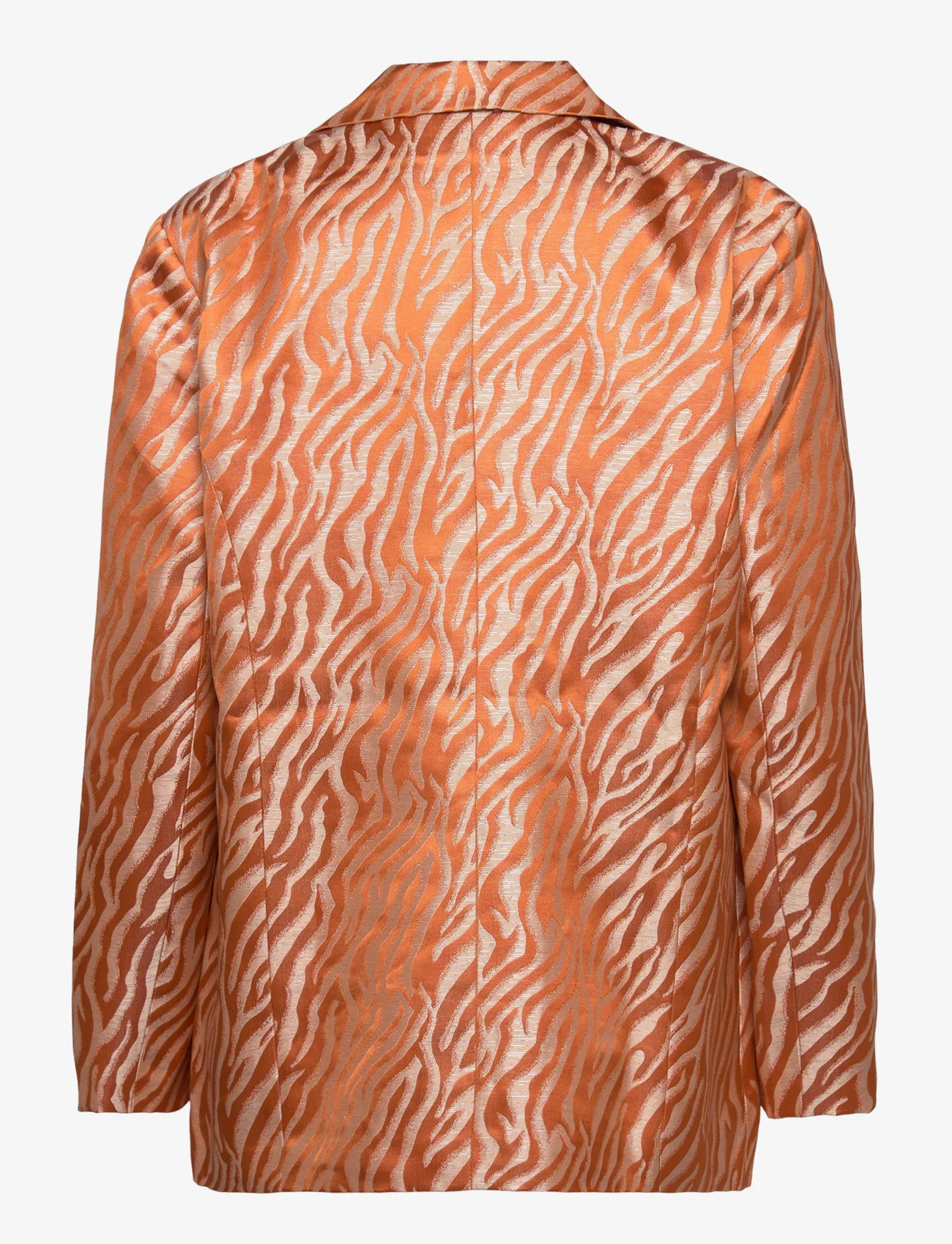 Minus - Emmalia Blazer - festtøj til outletpriser - mandarin orange print - 1
