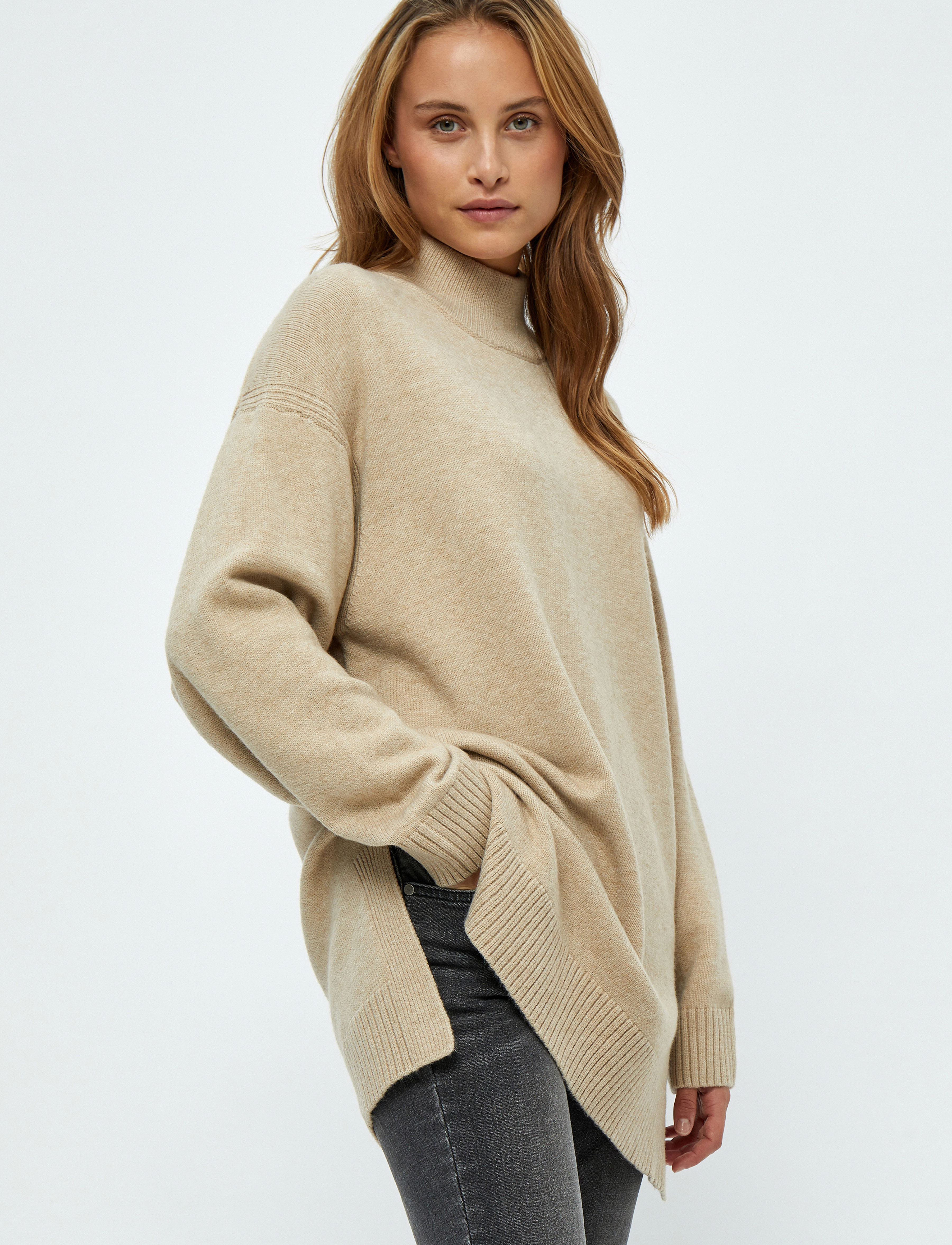 Minus - Djuna Strik Pullover - sand gray - 4