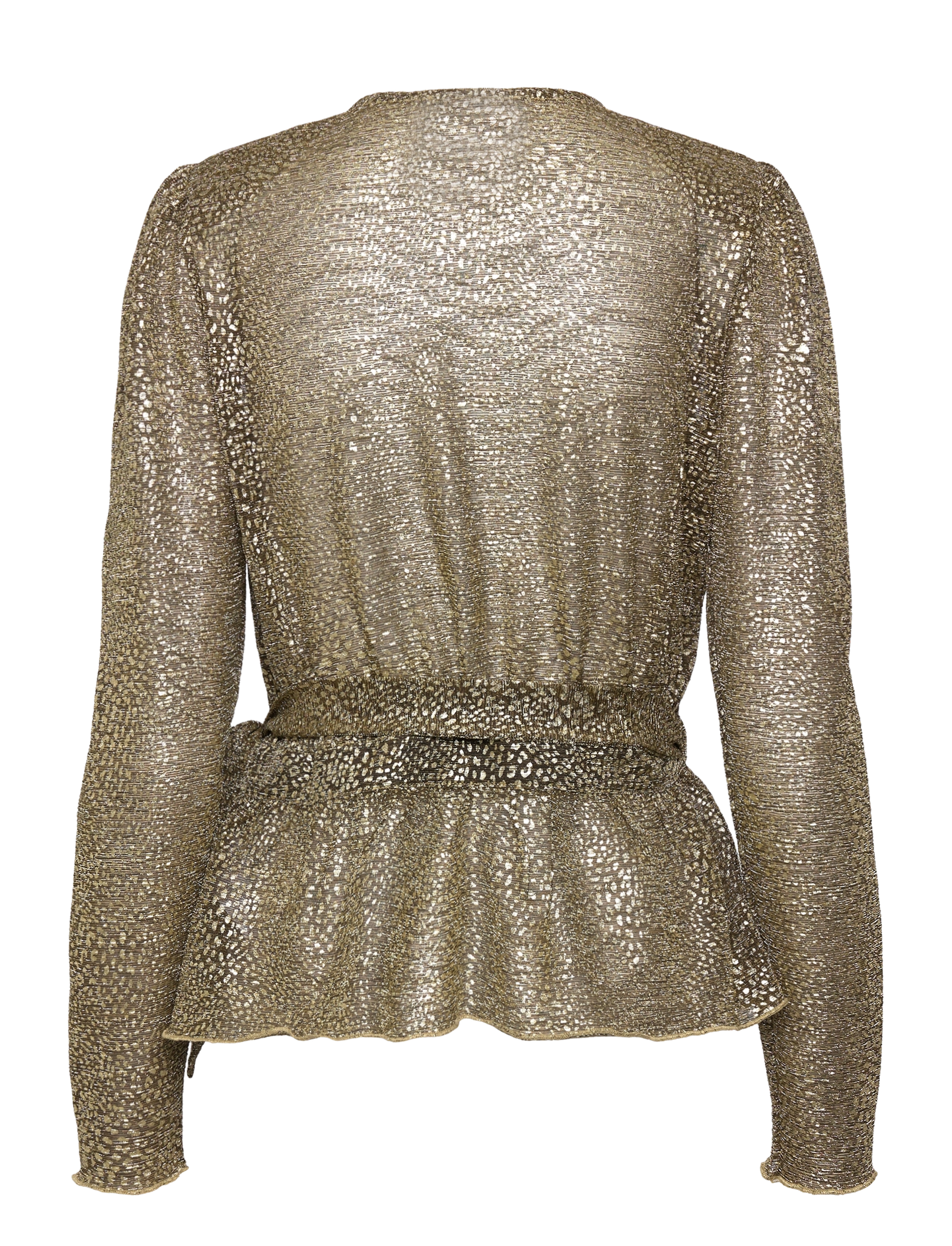 Minus - Mollie Slå-om Bluse - black w/gold - 1