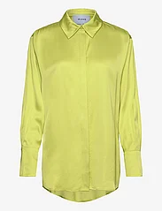 Minus - Kamia Oversized Skjorte - långärmade skjortor - bright lime - 0