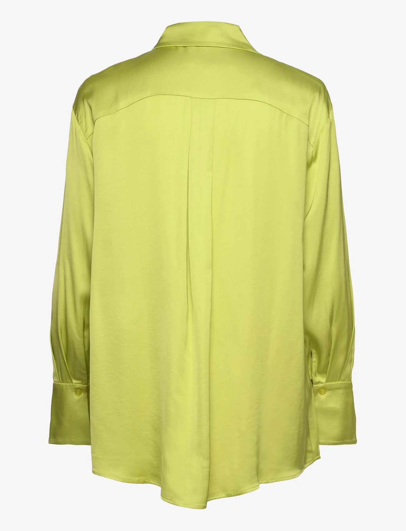 Minus - Kamia Oversized Skjorte - långärmade skjortor - bright lime - 1