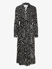 Minus - Kassandra Maxi Kjole - skjortekjoler - black print - 0