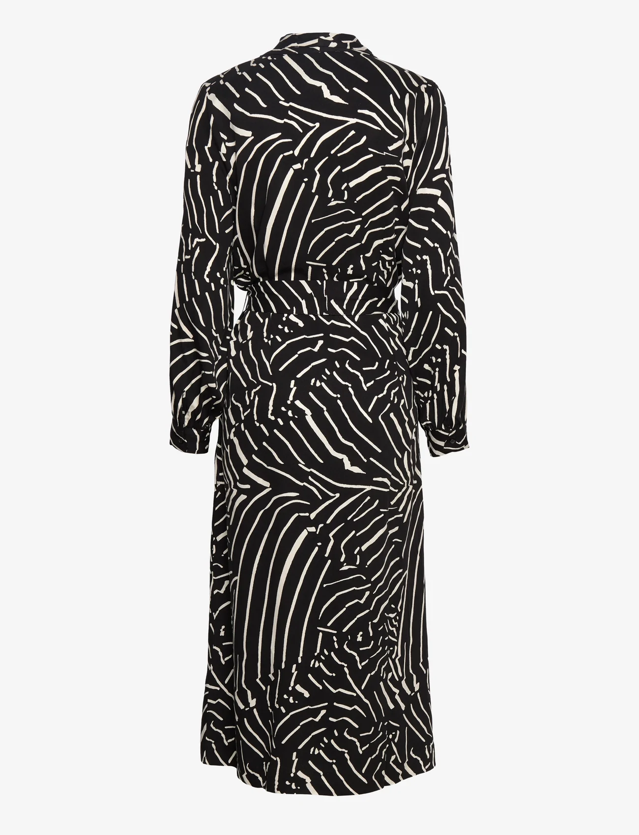 Minus - Kassandra Maxi Kjole - sukienki koszulowe - black print - 1