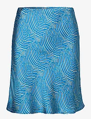 Minus - Visala GRS Kort Nederdel - satin skirts - horizon blue print - 0