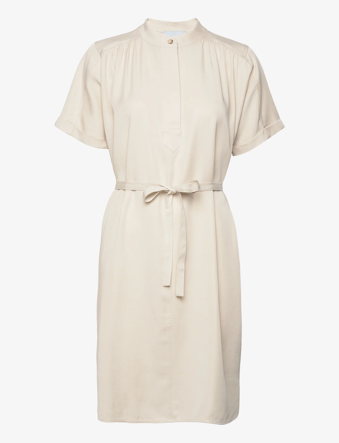 Minus - Nilin Shirt Dress 1 - sommarklänningar - light birch - 0