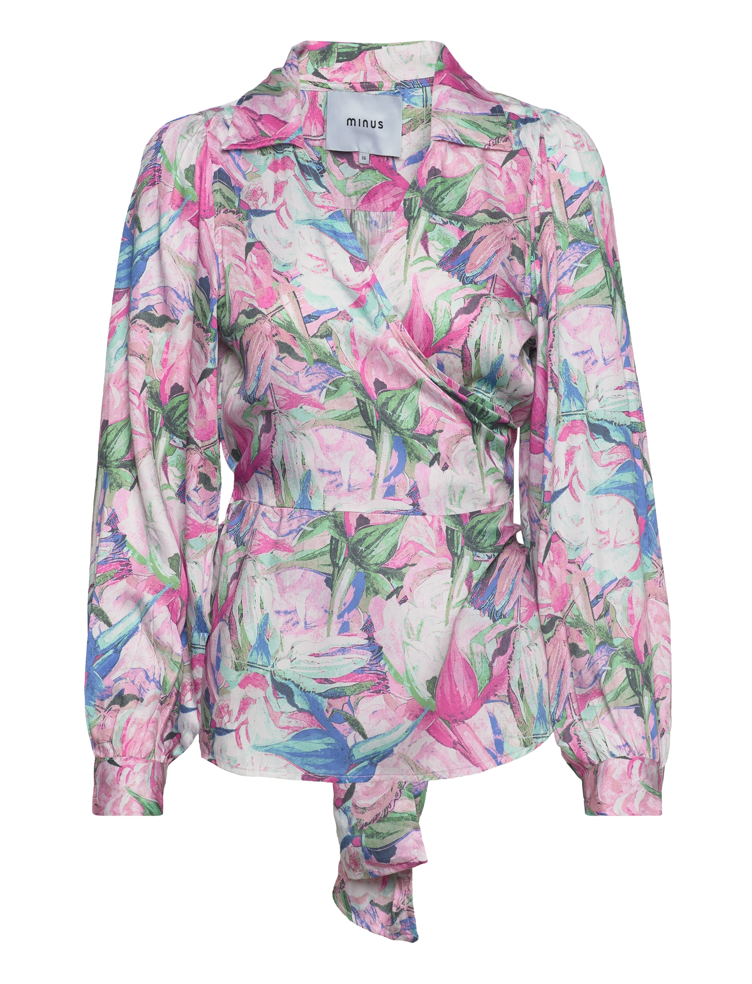 MINUS Mercy Slå-Om Bluse Patterned - 36 - Damen