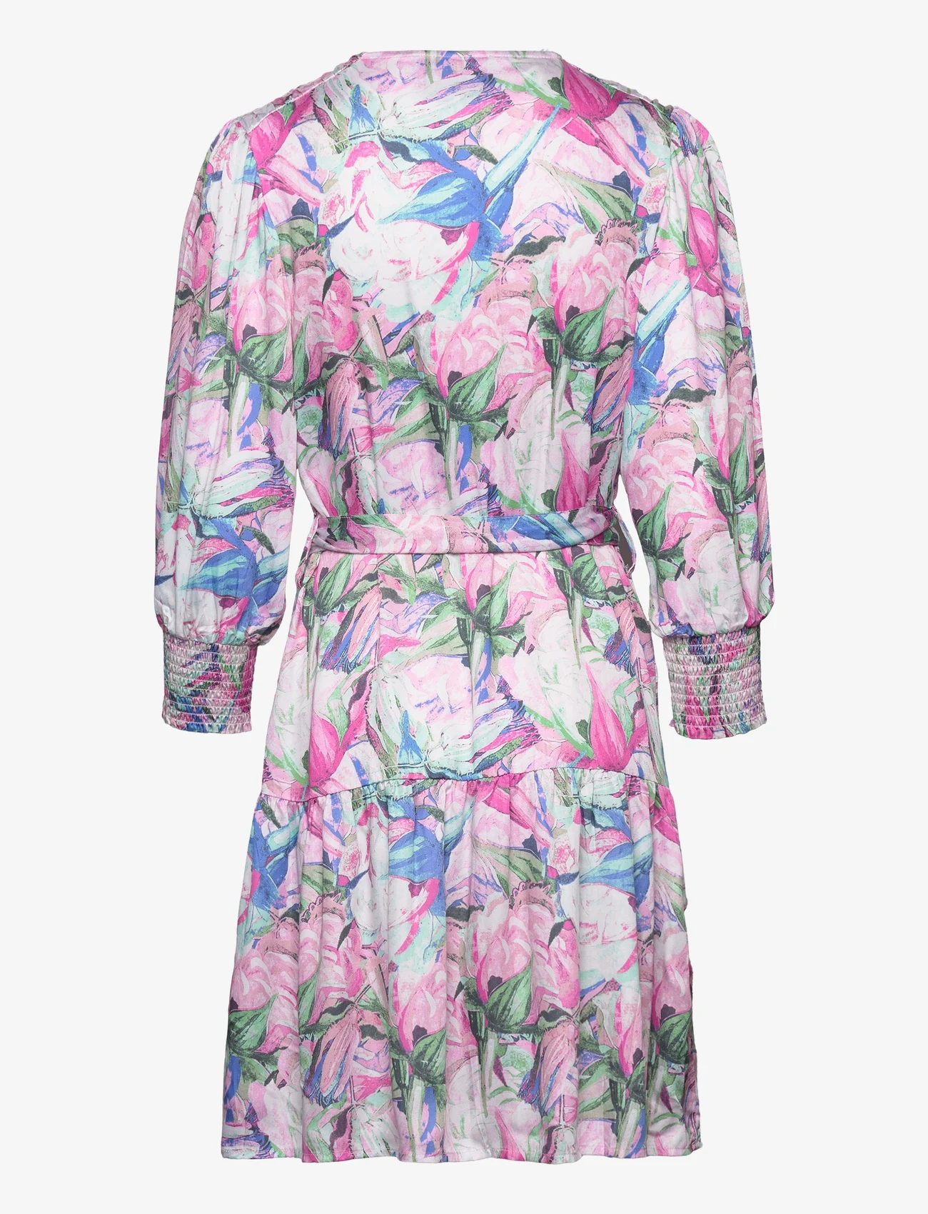 Minus - Mercy Short Dress 2 - feestelijke kleding voor outlet-prijzen - super pink print - 1