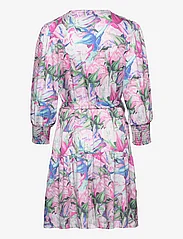 Minus - Mercy Short Dress 2 - wrap dresses - super pink print - 1