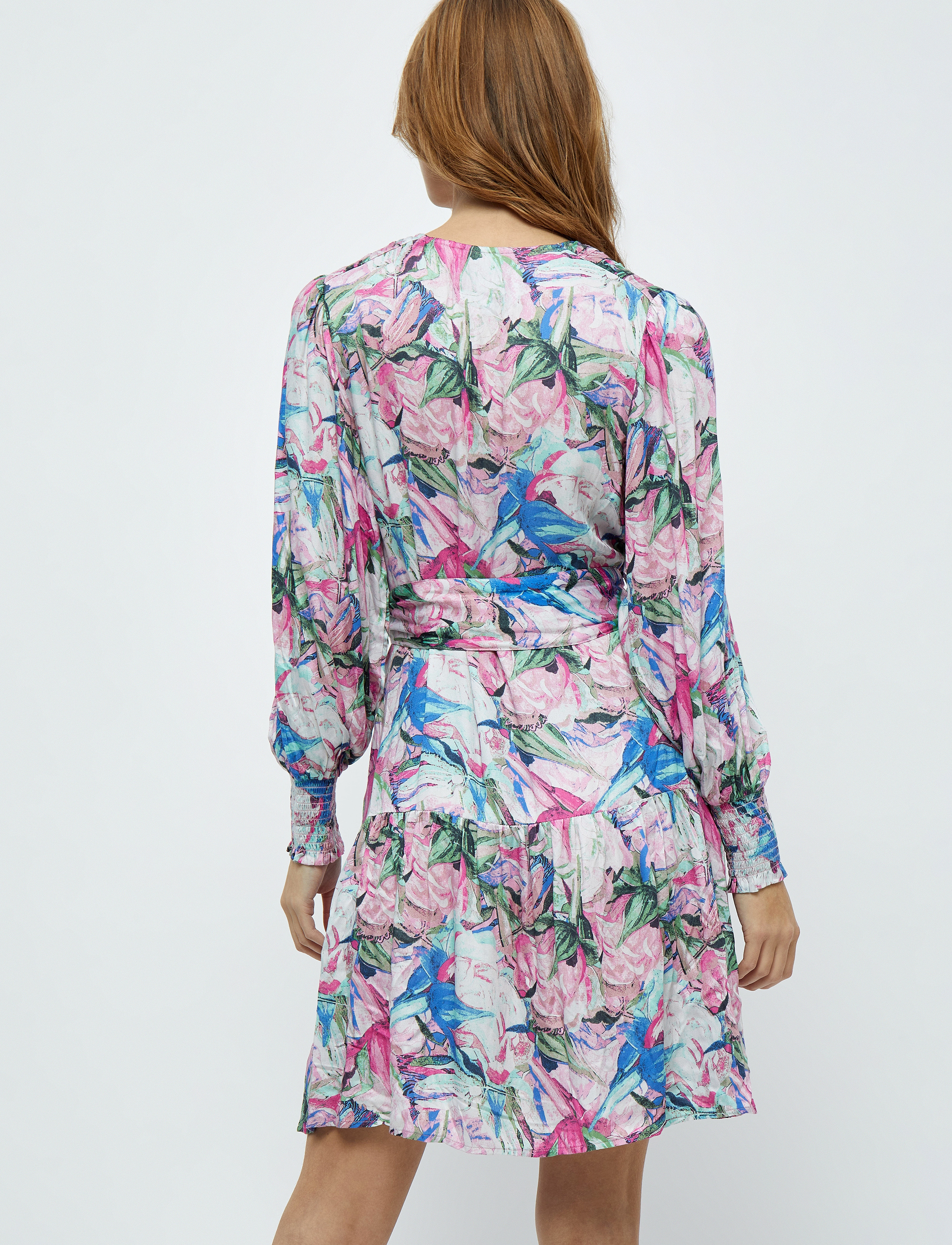 Minus - Mercy Short Dress 2 - super pink print - 3