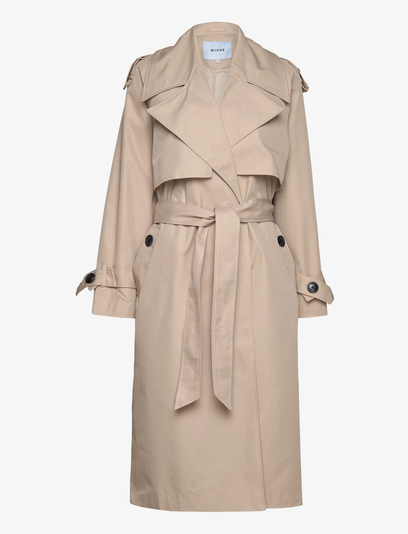 Minus - Andrea Trenchcoat - spring jackets - feather gray - 0