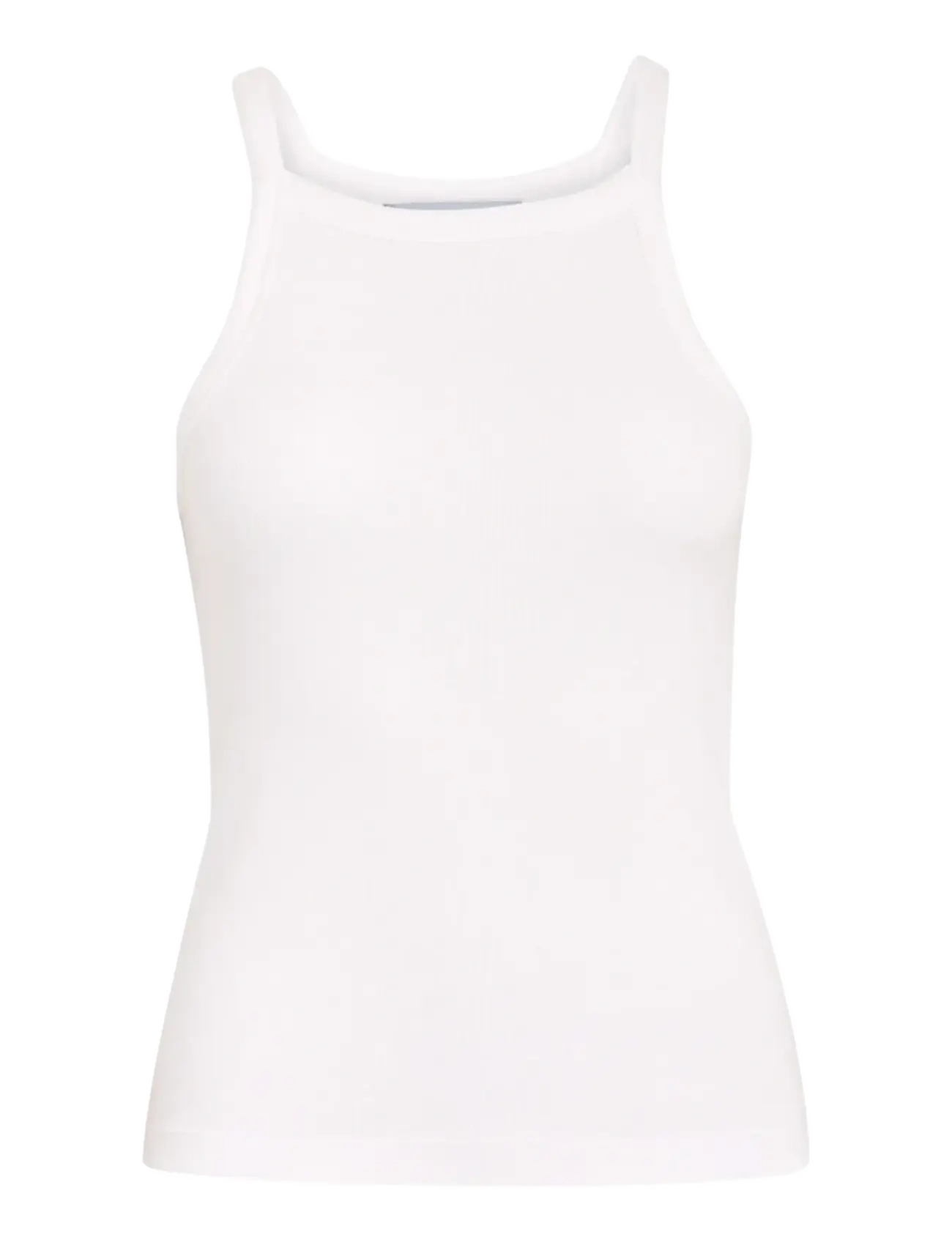 Minus Maluna GOTS Rib Top - Stuttermabolir og toppar - HVID / white