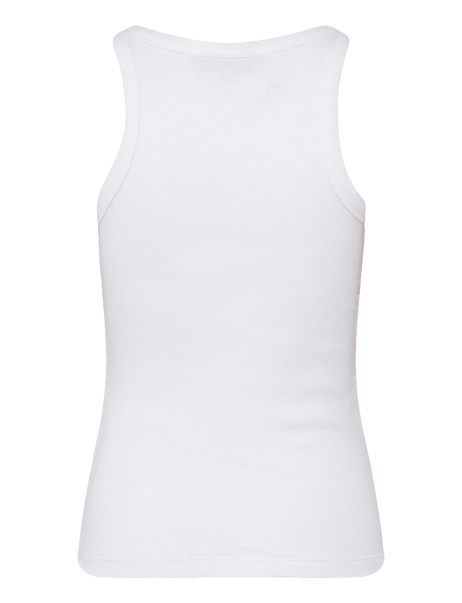 Minus - Maluna GOTS Rib Top - Ärmellose tops - hvid - 2