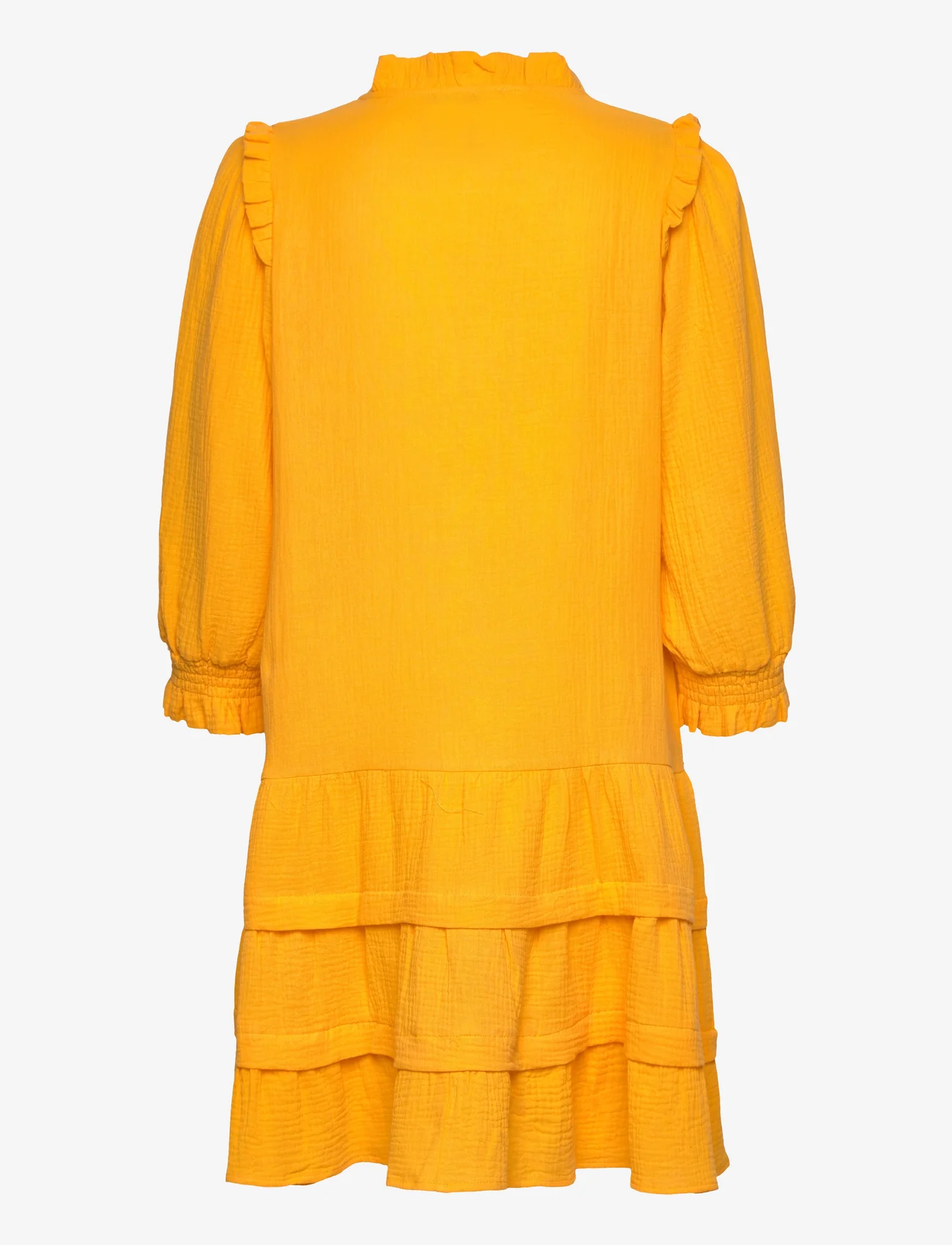 Minus - Hemma Knee Length Dress 1 - kesämekot - mango sorbet - 1