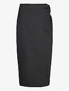 Shelba Linen Wrap Skirt 3 - SORT