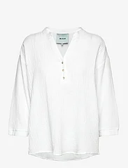 Minus - Hemma 3/4 Sleeve Blouse 1 - blouses korte mouwen - hvid - 0