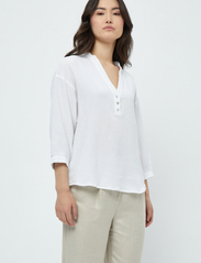 Minus - Hemma 3/4 Sleeve Blouse 1 - blouses korte mouwen - hvid - 2