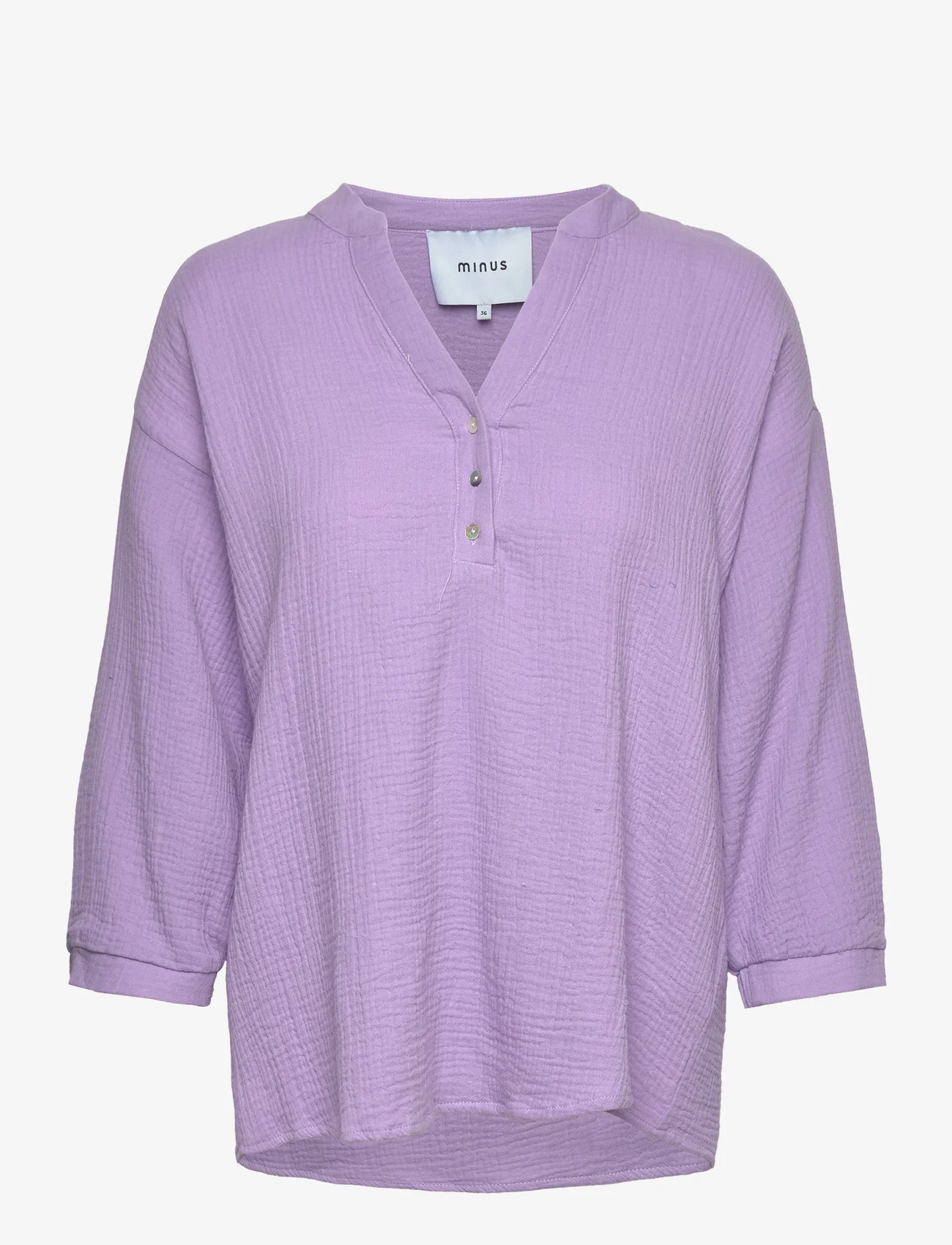 Minus - Hemma 3/4 Sleeve Blouse 1 - blouses korte mouwen - lupine purple - 0