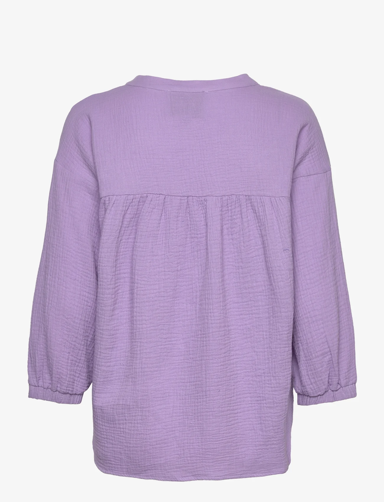 Minus - Hemma 3/4 Sleeve Blouse 1 - short-sleeved blouses - lupine purple - 1