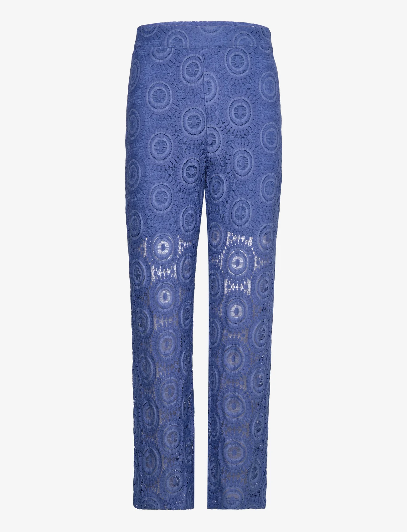 Minus - Kalina Lace Pants 2 - wide leg trousers - regatta blue - 0