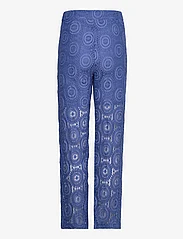 Minus - Kalina Lace Pants 2 - wide leg trousers - regatta blue - 1