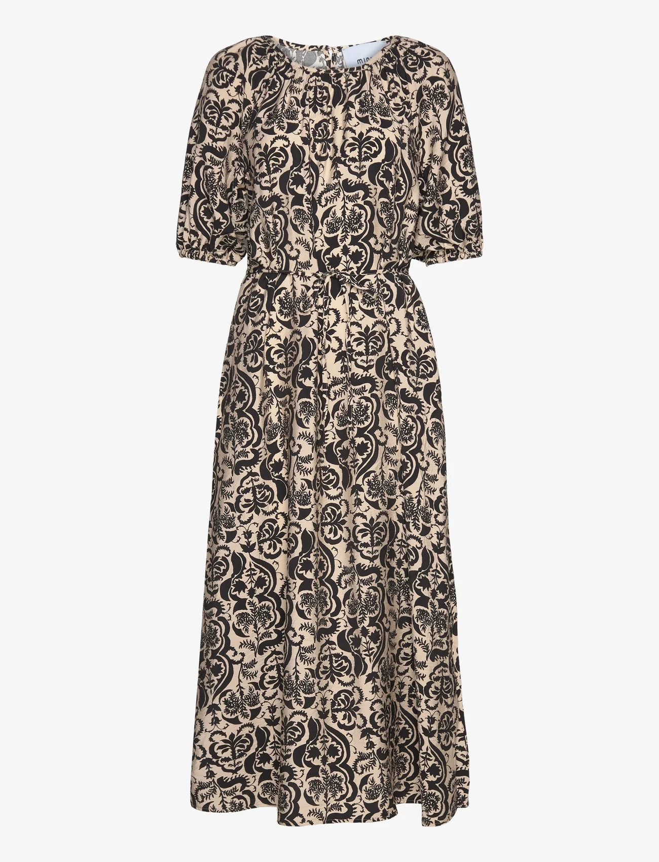 Minus - Lizia Maxi Dress 2 - sand gray print - 1