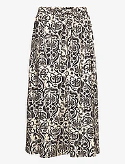 Minus - Lizia Midi Skirt 4 - midi rokken - sand gray print - 1