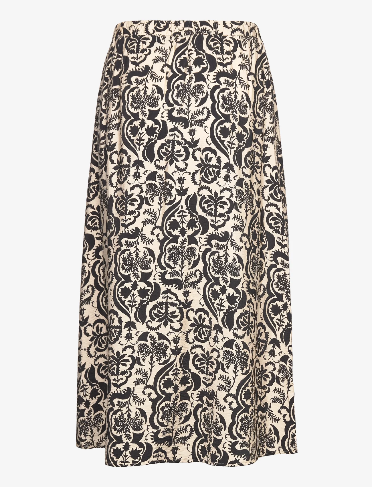 Minus - Lizia Midi Skirt 4 - midi nederdele - sand gray print - 1