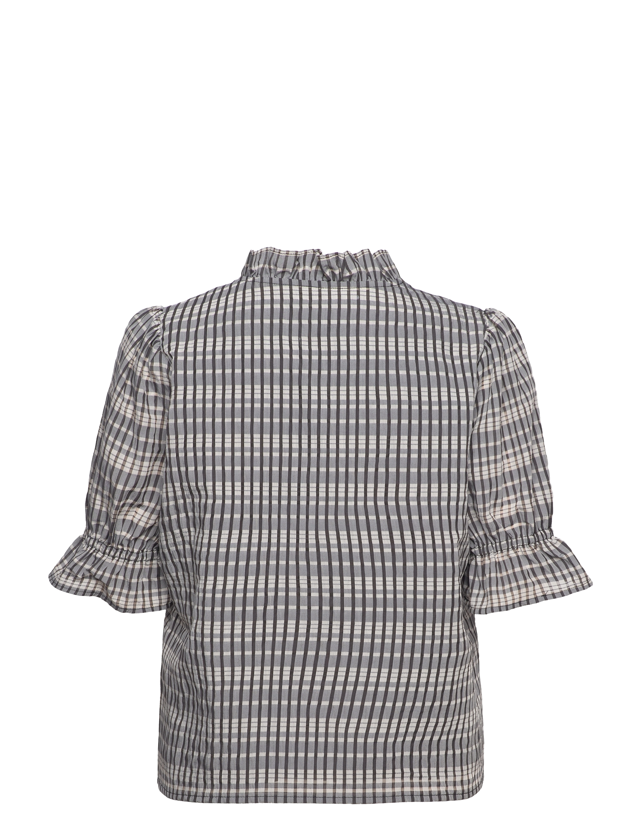 Minus - Vendia Bluse - black checked - 1