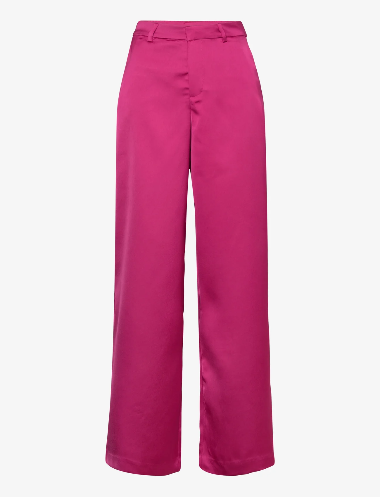 Minus - Justina Sateen Bukser - ballīšu apģērbs par outlet cenām - super pink - 0