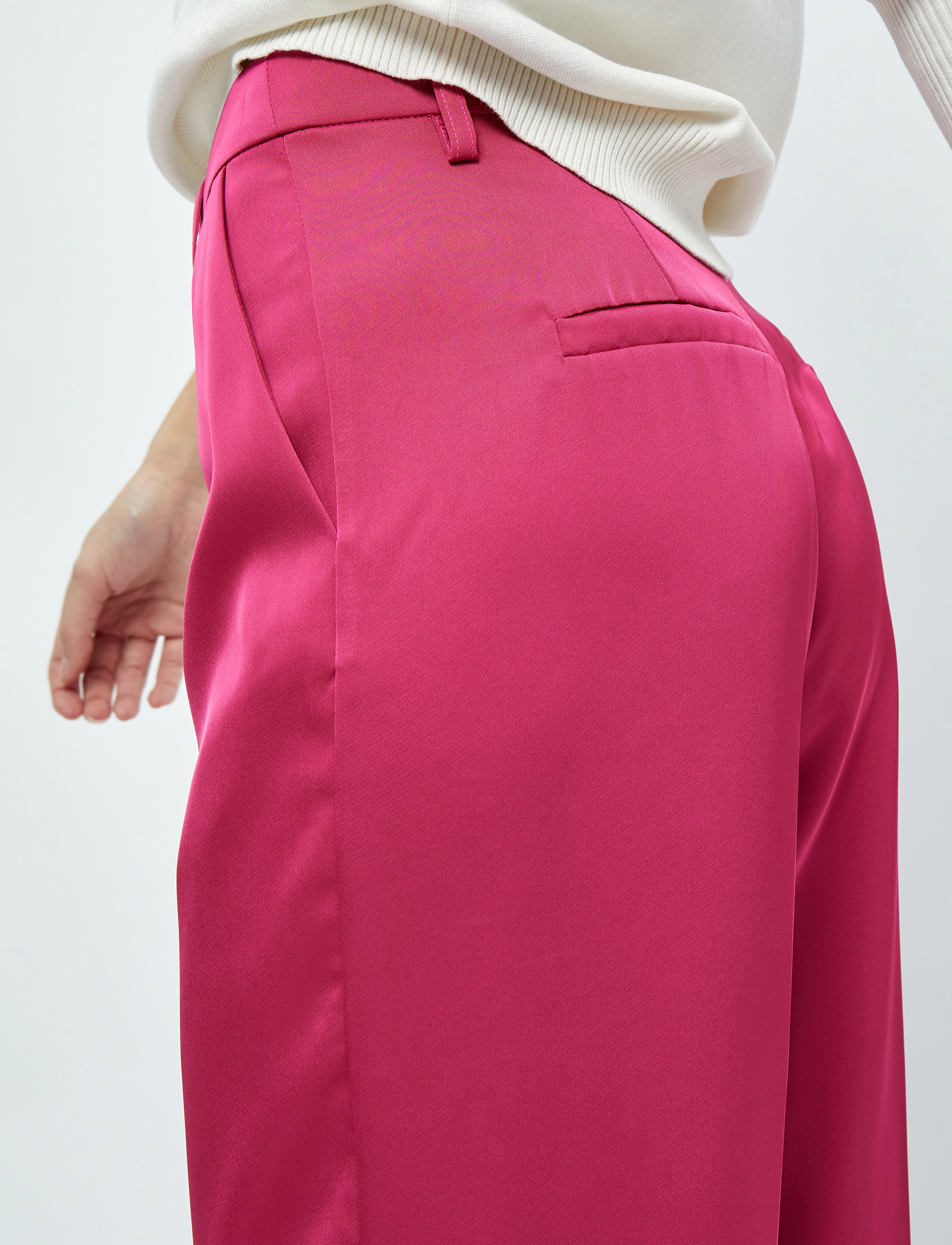 Minus - Justina Sateen Bukser - super pink - 5