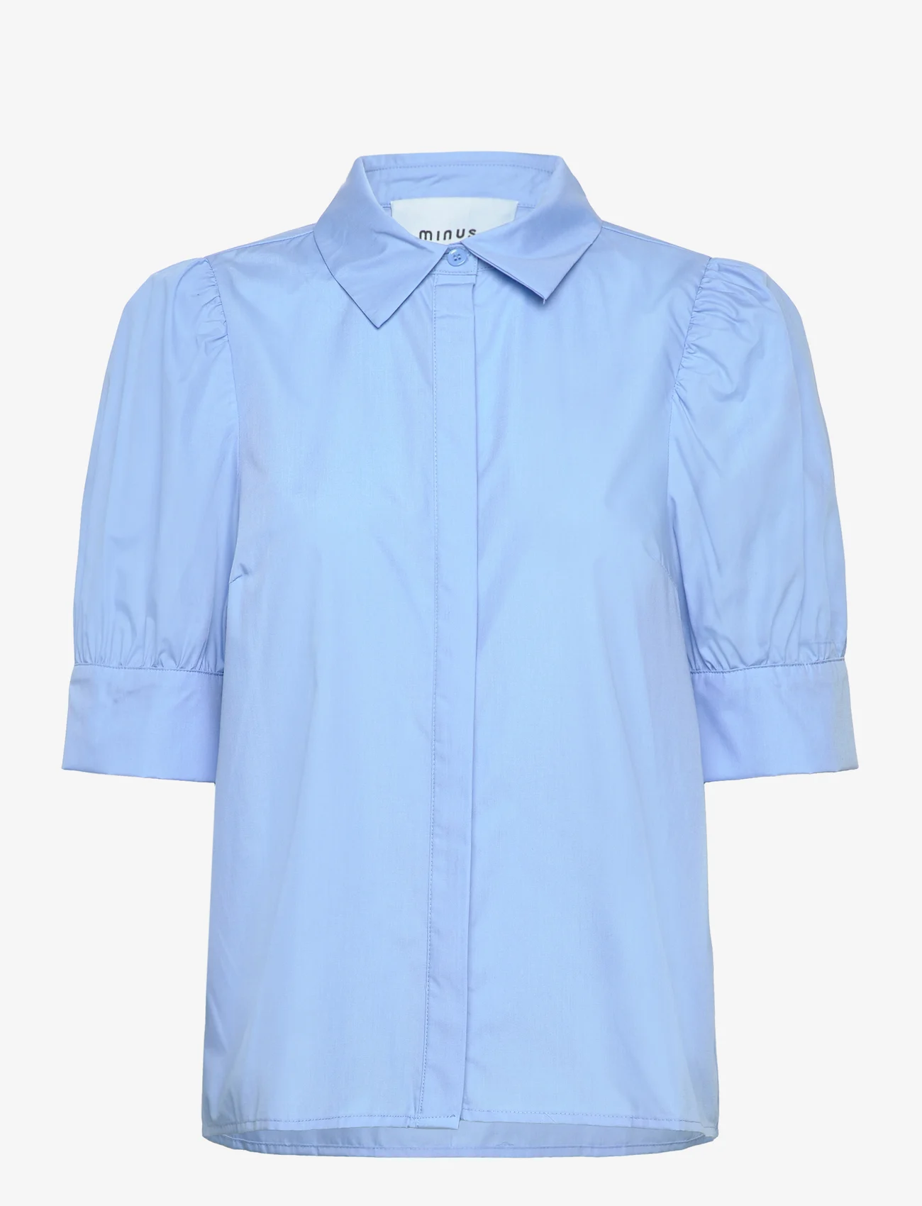 Minus - Molia Skjorte - kurzärmlige hemden - blue bonnet - 0