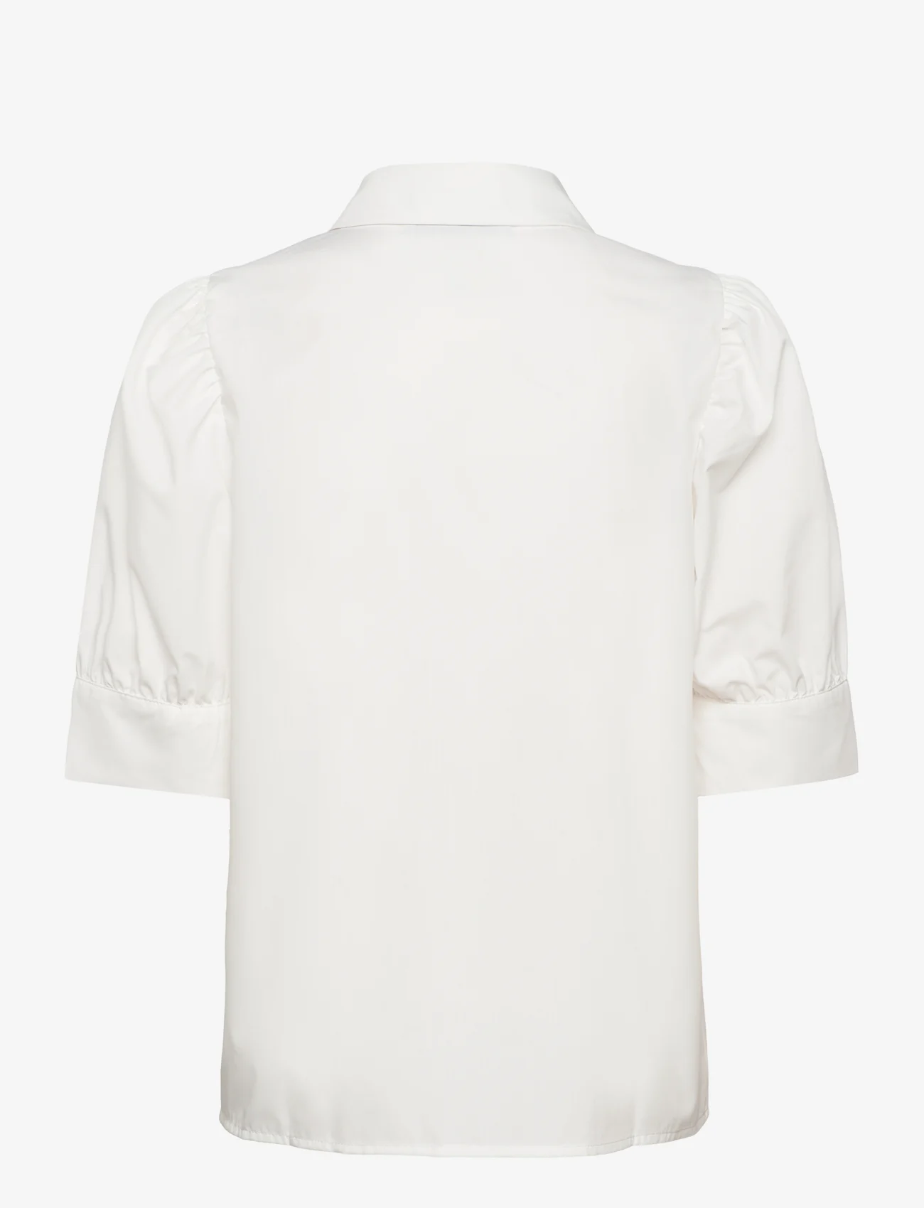 Minus - Molia Skjorte - short-sleeved shirts - cloud dancer - 1