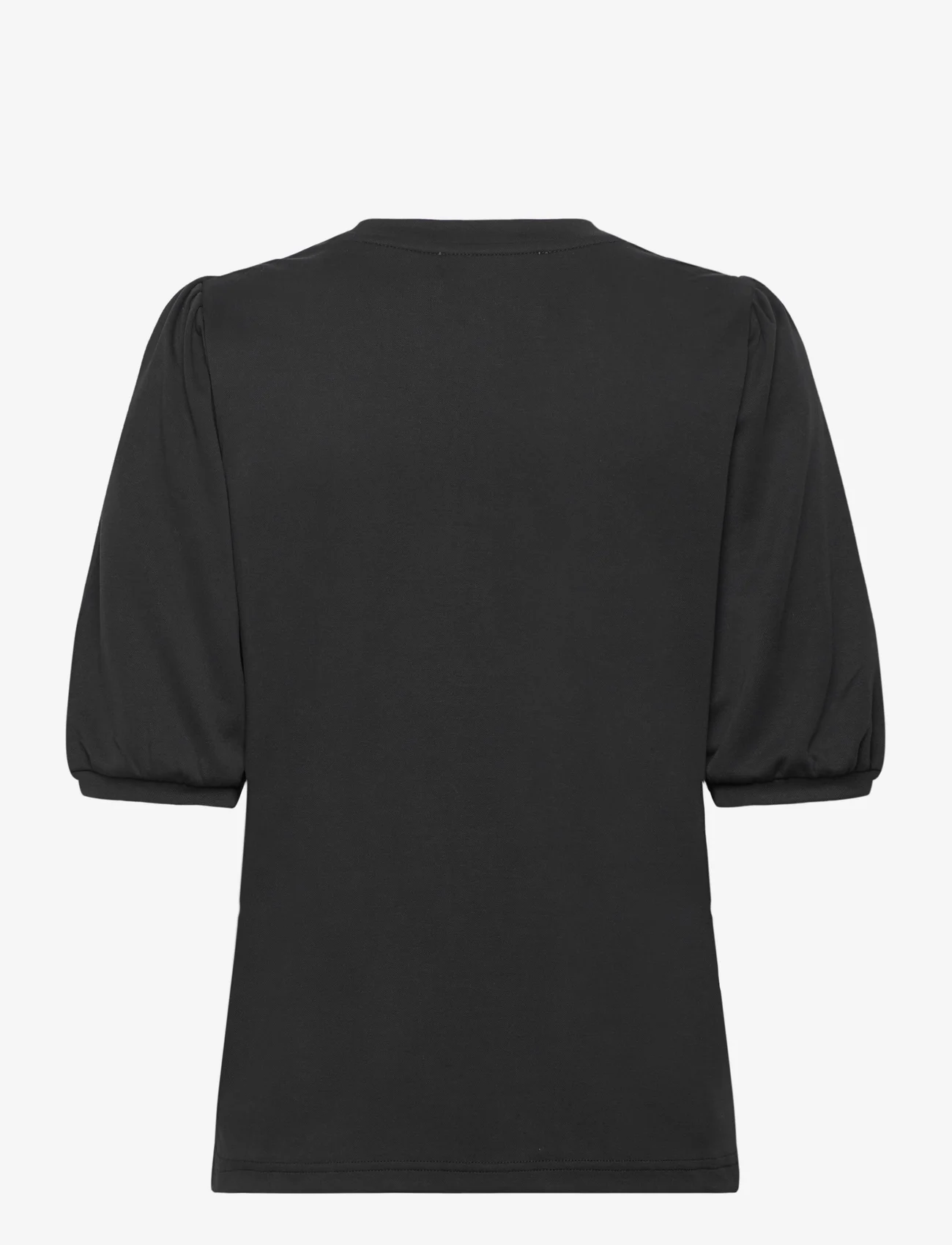 Minus - Darsy Puff Sleeve T-Shirt - t-shirt & tops - sort - 1