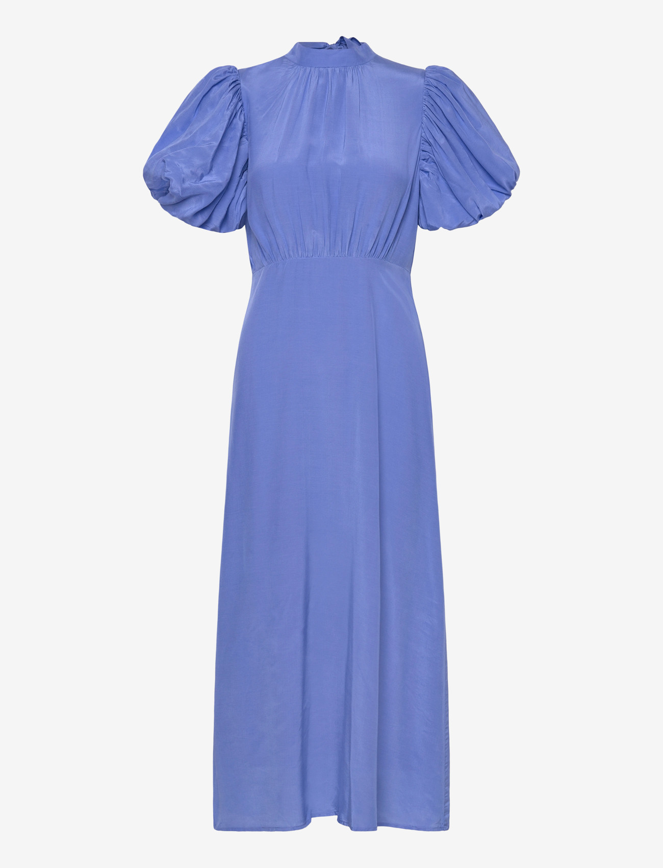 Minus - MSAlicia Puff Short Sleeve Open Bac - midikleidid - blue bonnet - 0