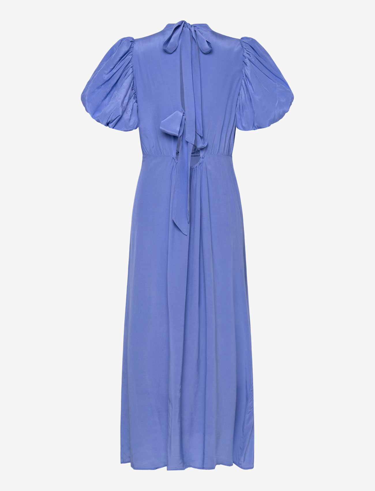 Minus - MSAlicia Puff Short Sleeve Open Bac - midikleidid - blue bonnet - 1
