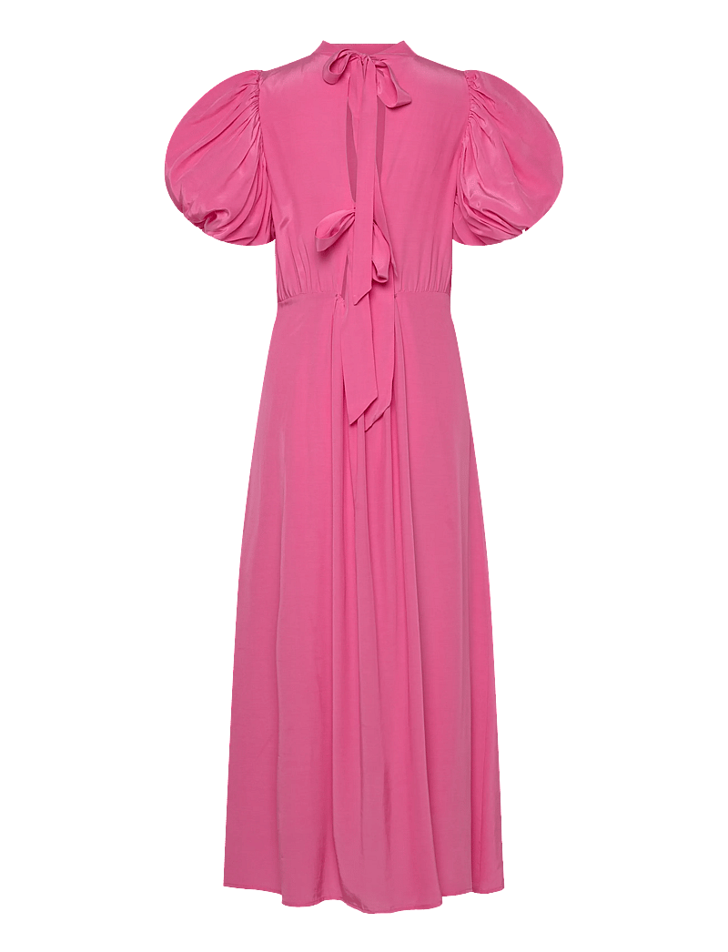 Minus - MSAlicia Puff Short Sleeve Open Bac - midikleidid - prism pink - 1