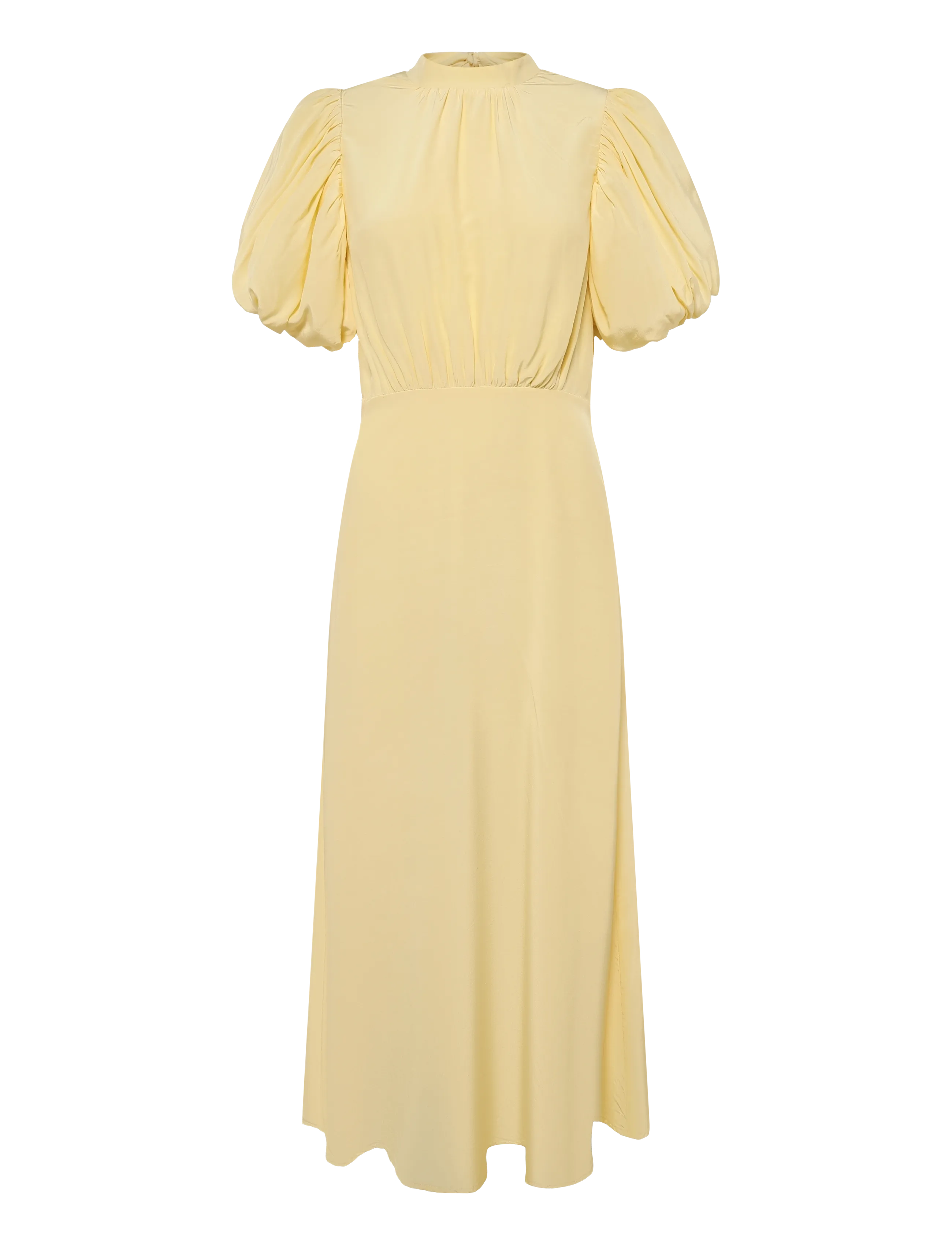 MINUS Msalicia Puff Kurz Sleeve Open Back Gelb - 34 - Damen