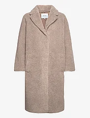Minus - MSSaidie Vegan Fur Coat - winter coats - wood smoke - 0