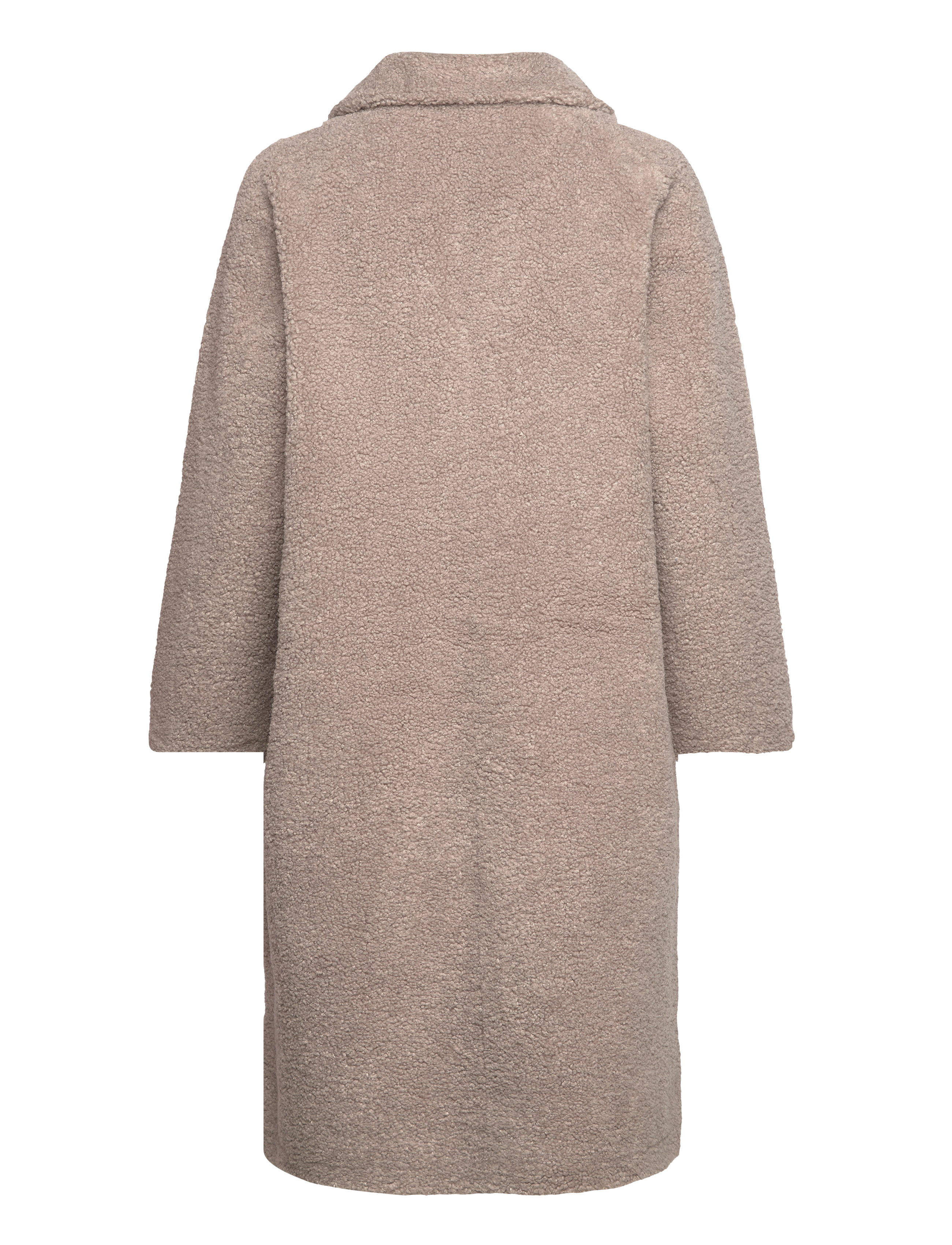 Minus - MSSaidie Vegan Fur Coat - wood smoke - 1