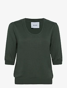 Pam Scoop Neck Knit T-Shirt, Minus