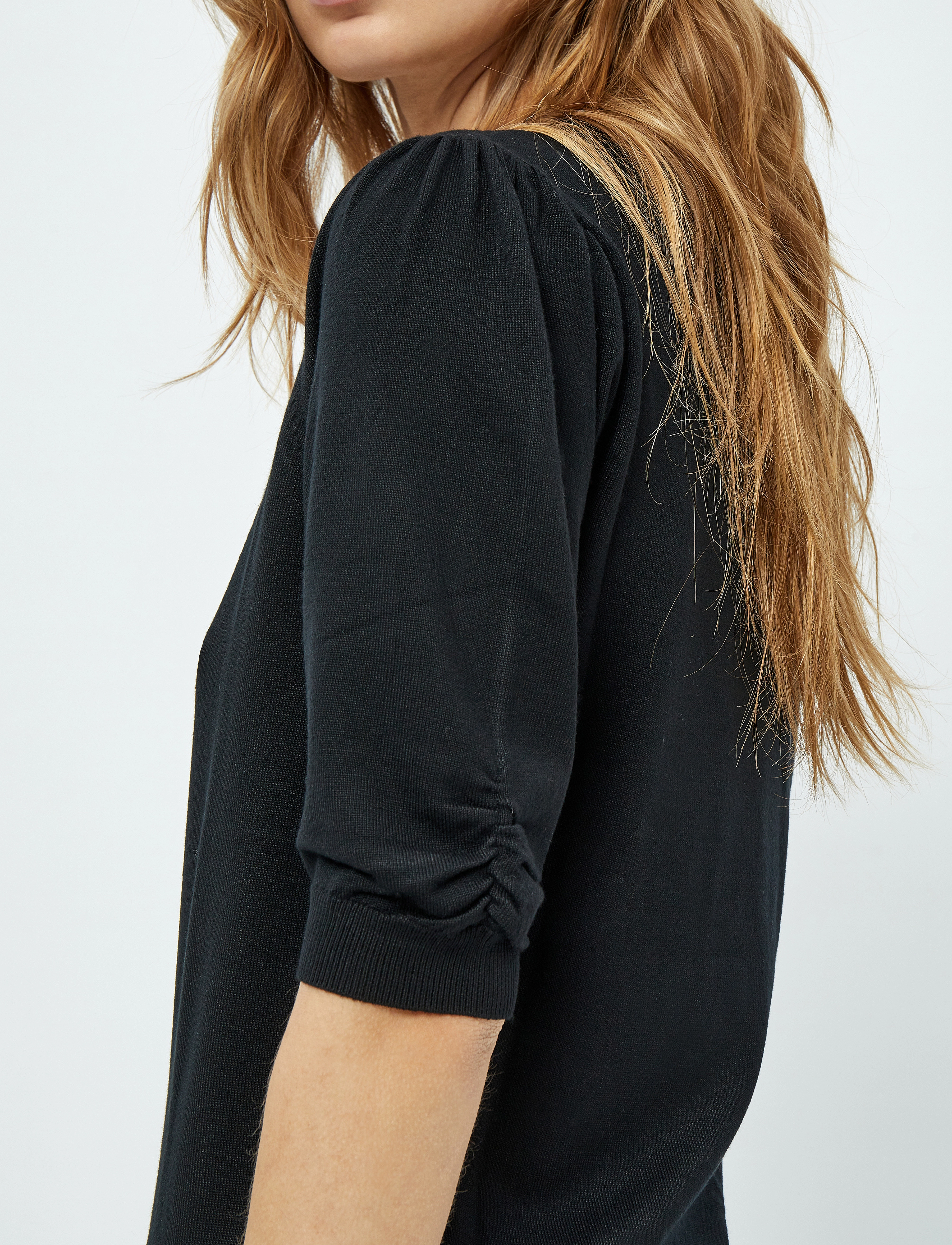 Minus - MSPam Scoop Neck Knit T-Shirt - jumpers - sort - 5