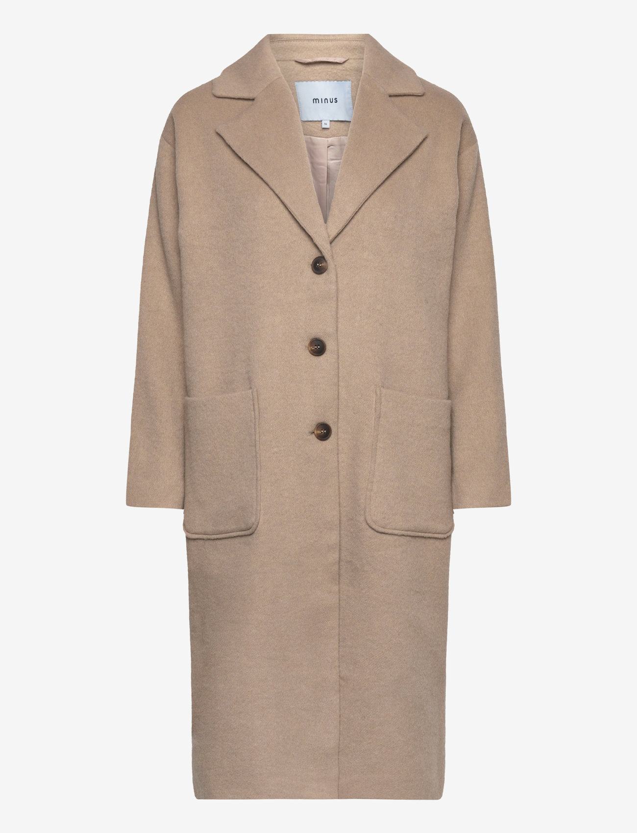 Minus - MSSally Wool Coat - cobblestone - 0