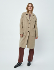 Minus - MSSally Wool Coat - winter coats - cobblestone - 2