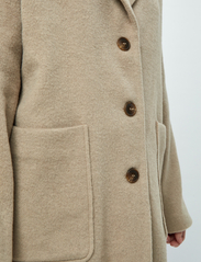 Minus - MSSally Wool Coat - pitkät talvitakit - cobblestone - 6
