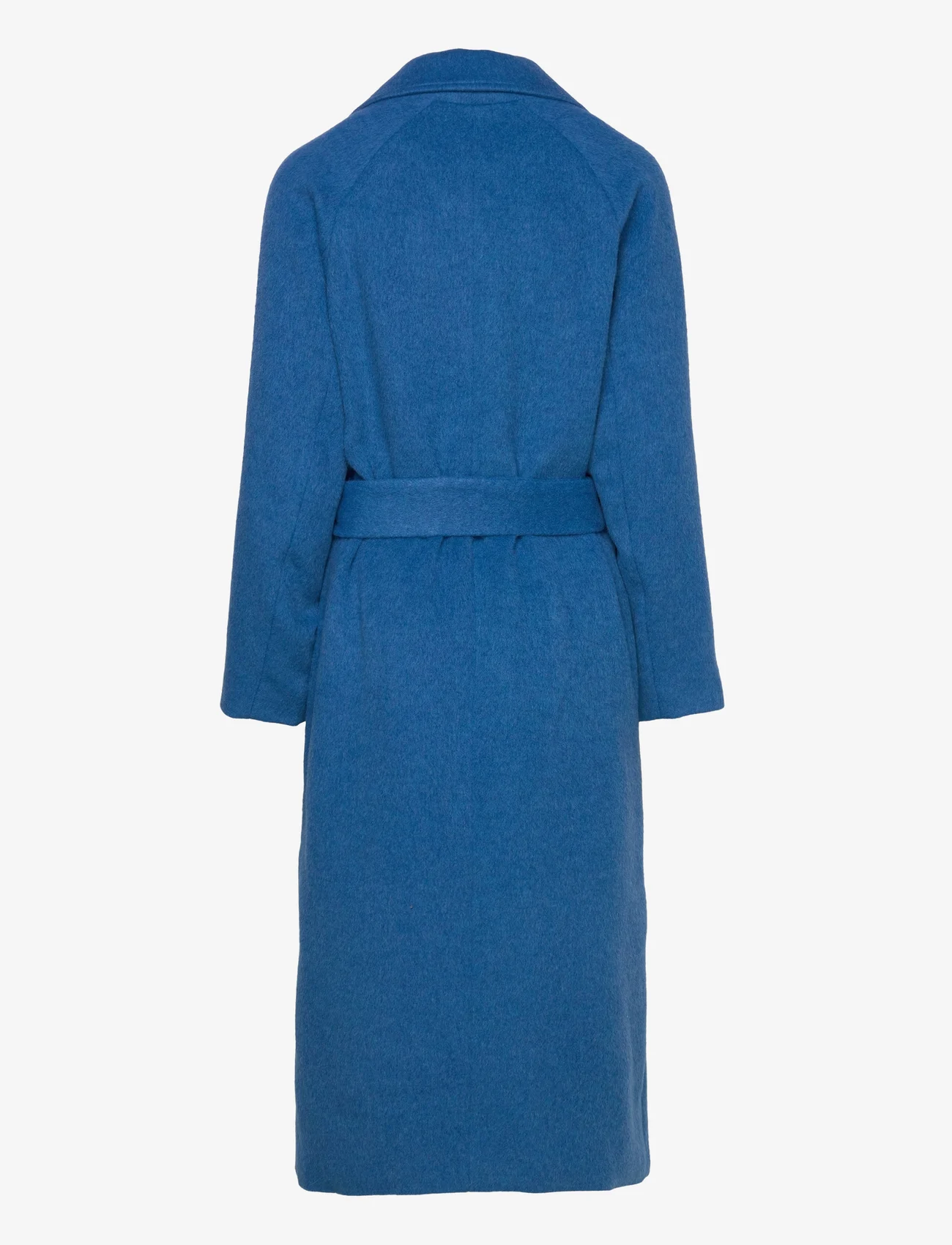 Minus - MSGloria Wool Belted Coat - winter coats - imperial blue - 1