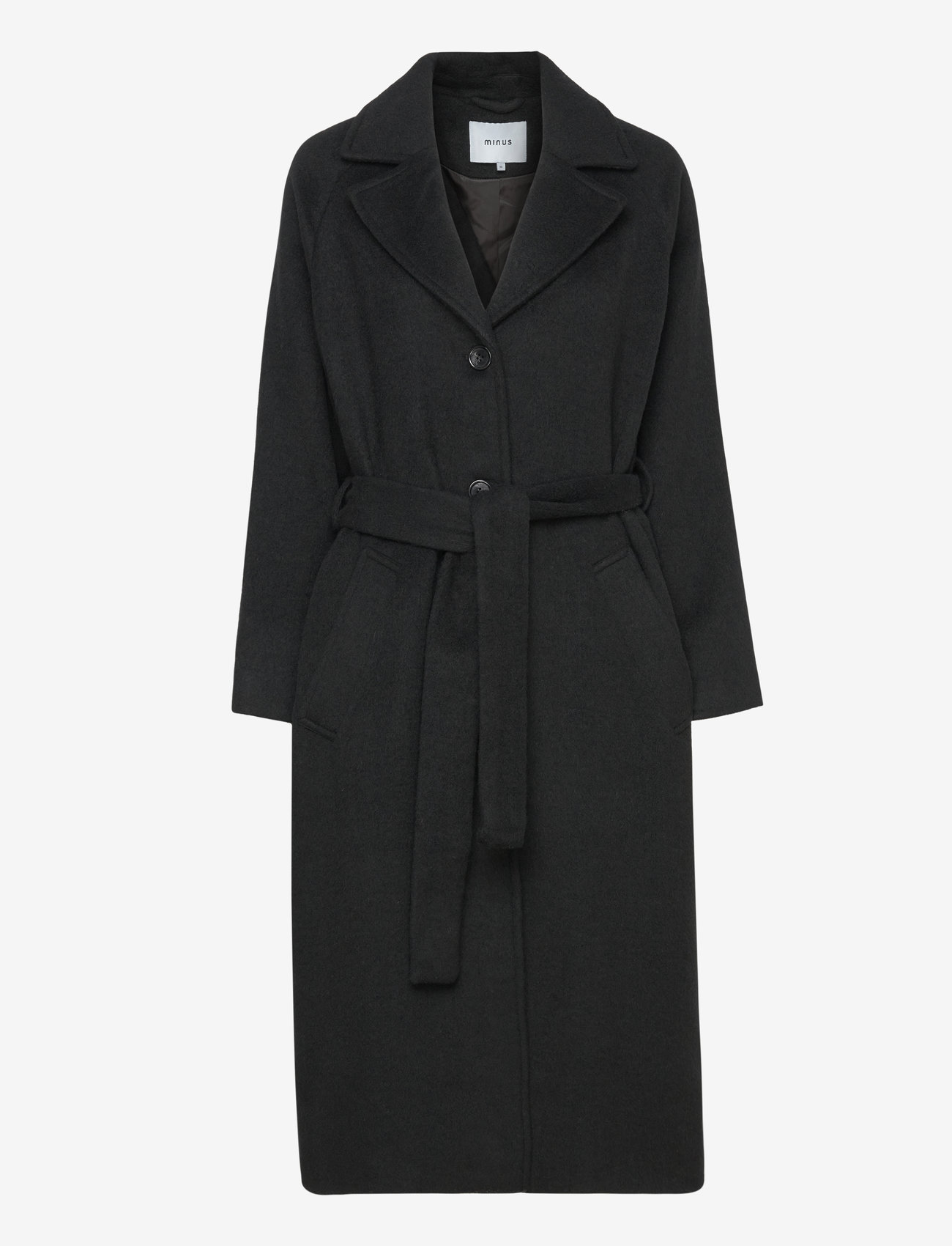 Minus - MSGloria Wool Belted Coat - sort - 1