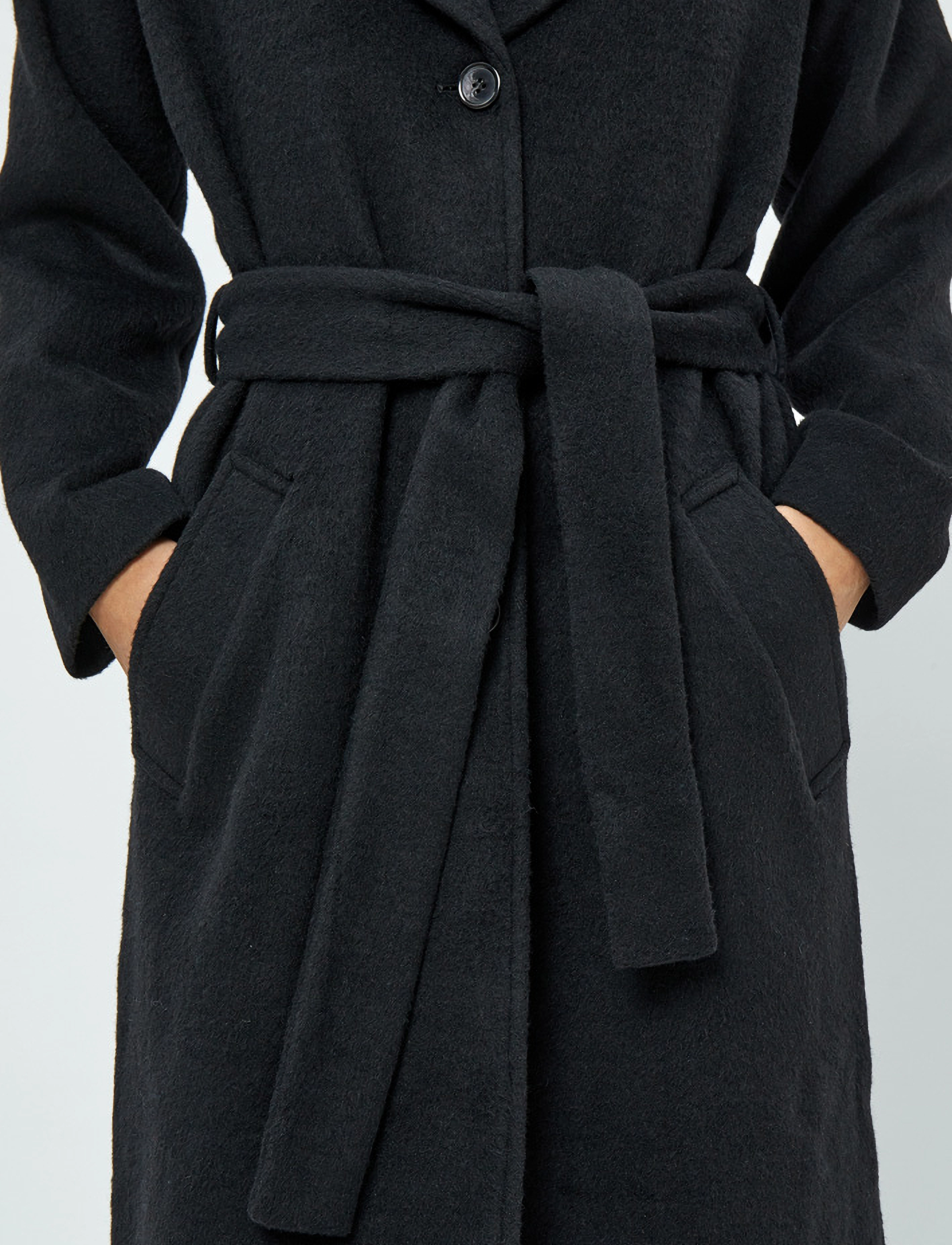 Minus - MSGloria Wool Belted Coat - sort - 5