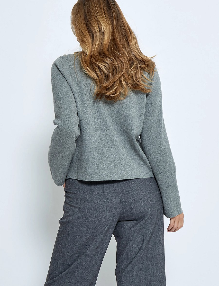 Minus - MSLupi High Neck Knit Pullover - rullekraver - gunmetal melange - 2